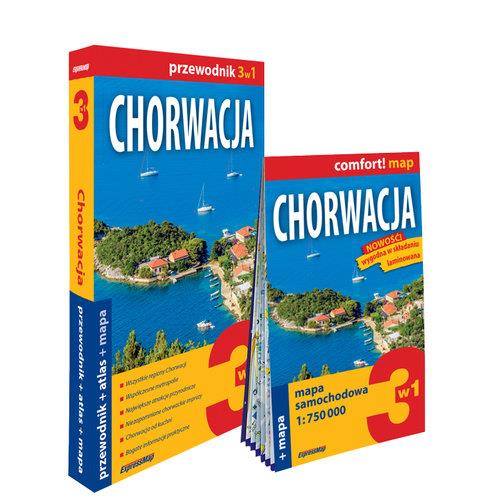 CHORWACJA 3W1 PRZEWODNIK + ATLAS + MAPA