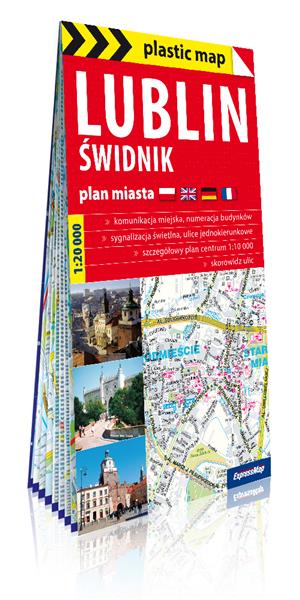 LUBLIN, ŚWIDNIK. FOLIOWANY PLAN MIASTA, 1:20 000