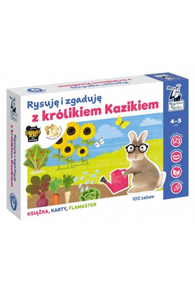 RYSUJE I ZGADUJE Z KRÓLIKIEM KAZIKIEM