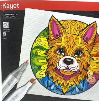 KAYET ART KOLOROWANKI 60 ARKUSZY 120 WZORÓW DO MAR