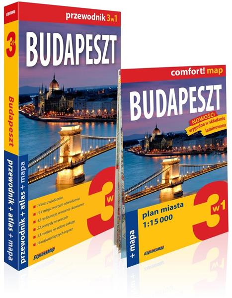 BUDAPESZT 3W1. PRZEWODNIK + ATLAS + MAPA