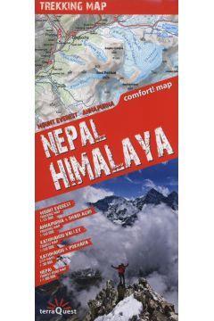 NEPAL HIMALAYA TREKKING MAP TERRAQUEST LAMINAT-EXP