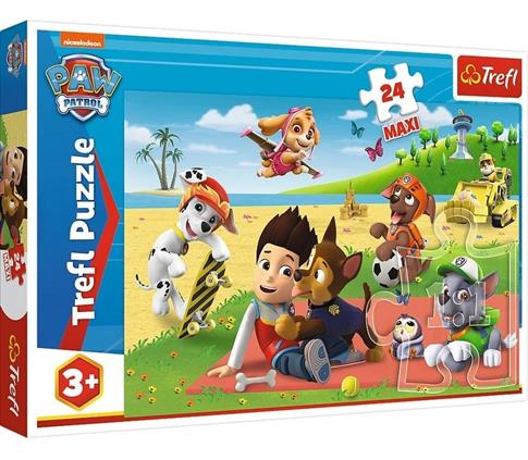 Puzzle maxi 24 el. Psi Patrol, Zabawa na kocu Tref