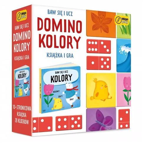 Baw się i ucz. Domino. Kolory. Gra i książka