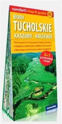 Bory Tucholskie, Kaszuby, Kociewie; laminowany map